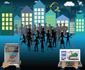 Business concept,Location analytics and use data to marketing pl